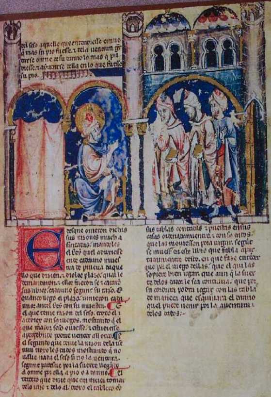 3 Sages appear before a Persian King (f. 2v)